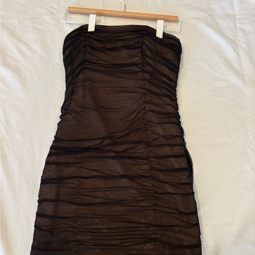 Abbeline Black Strapless Dress